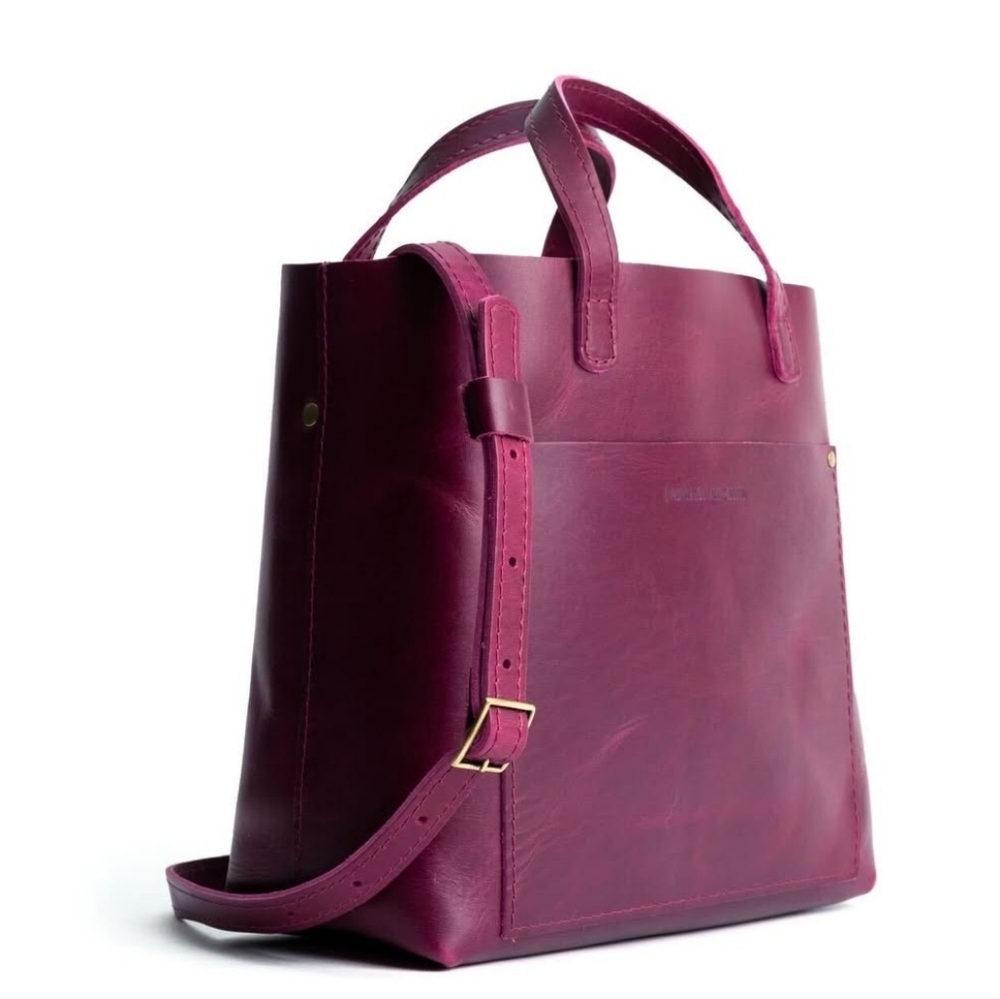 Portland Leather Goods Boysenberry Crossbody Tote
